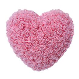 30 cm FORME DE COEUR CAROILLE FLORONS DE ROSE CONSERVÉES Fleurs artificielles pour le mariage Mariage Home Party Decoration Saint-Valentin GI218S