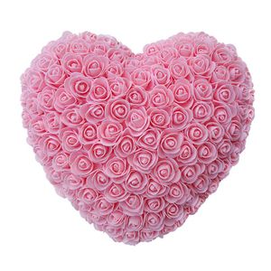 30cm Coeur Forme Frais Préservé Rose Fleur Fleurs Artificielles Pour Mariage Mariage Maison Fête Décoration Saint Valentin Gi264U