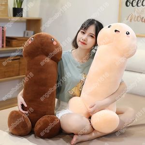 30 cm de alta calidad de peluche malvado pene juguetes rellenos sueño reparador almohada larga para los amantes novia encantadoras muñecas de regalo de cumpleaños