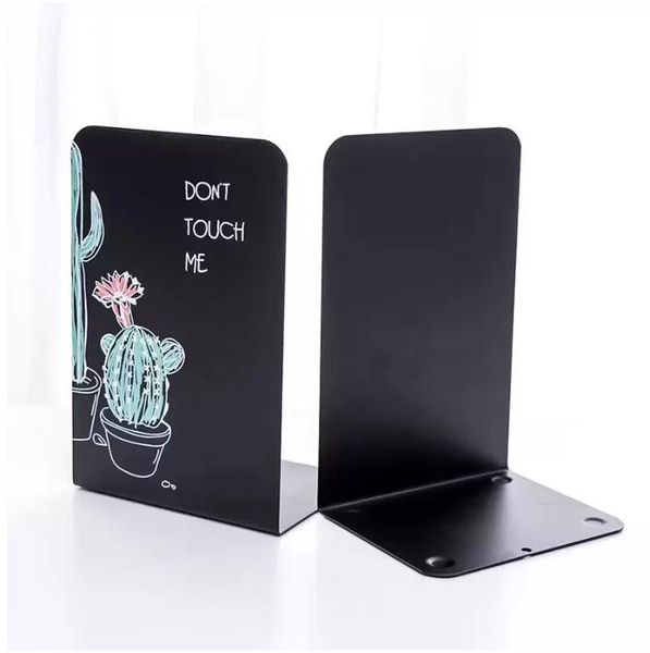 Los accesorios de escritorio del soporte del libro del soporte del libro en forma de L de metal personalizado brindan personalización del borrador del diseño Almacenamiento de escritorio de estantería de impresión completa personalizada C0616G11