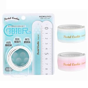 30cm Kokuyo Pastel Cookie Layered Ruler Mild Color Flexible Rule Band Tape Measure Tools Office School A7250