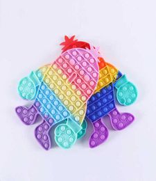 30 cm macaron arc-en-ciel cactus grand grand taille push toys bubble puzzle de Noël cadeaux halloween pour les enfants