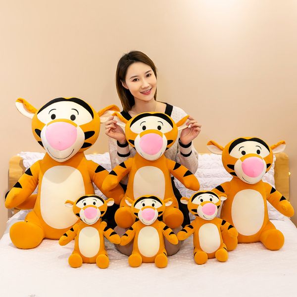 30 CM nouveau mignon tigre peluche poupée cadeau de fête des enfants oreiller doux sur le lit avec cadeau d'activité de poupée