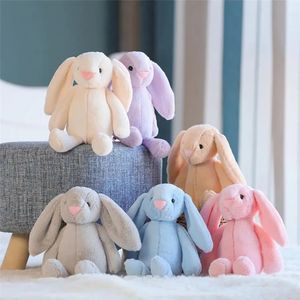 30 cm peluche lapin jouet festif longue oreille lapin de Pâques poupée en peluche coton animaux jouets jeter canapé poupées ornement enfants cadeau d'anniversaire bb0208