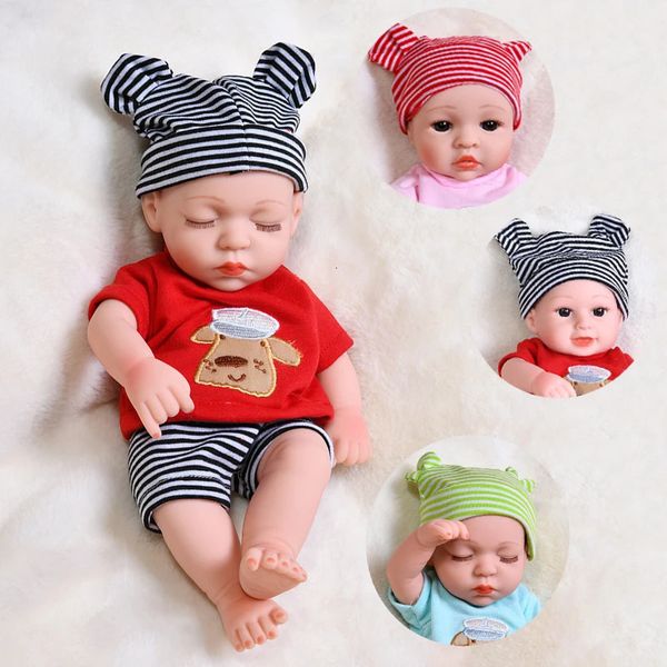 30cm Muñecas renacidas Baby Reborn Toys Doll Imploud Vinyl Bebe Doll Lindo Mini Reborn Baby Doll para Girls Birthday Gift 240408