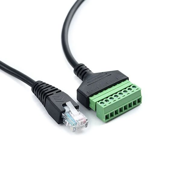 Connecteur RJ45 30cm RJ45 Adaptateur de câbles de borne vis