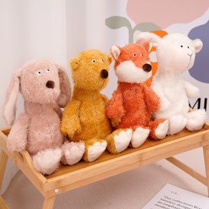 30cm piernas largas suaves conejito zorro oso oveja animales de dibujos animados de peluche bebé apaciguar juguete muñeca lindo regalo para niños