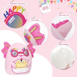 30 cm zachte kussens axolotl beer verjaardag voor meisjes slapen pluche speelgoed knuffel dieren roze cake celebration 240426