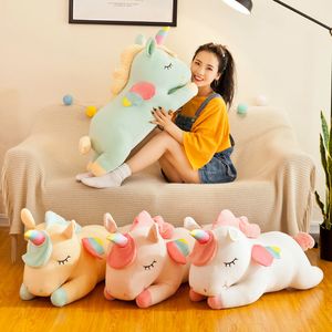 Jouets en Peluche licorne douce de 30cm, Animal en Peluche de dessin animé, oreiller Kawaii, cadeaux d'anniversaire pour enfants, décoration de maison LT0032