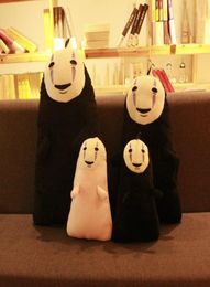 30 cm Spirited Away No Face Plux Toys Farged Cartoon Anime Cushion Cushion Oreiller Coton Dolls Toys for Sleeping Computer Baby Gift 2170342