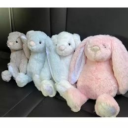 30 cm sublimatie Easter Day Bunny pluche lange oren konijntjes poppen met stippen roze grijs blauw witte konijn poppen voor kinderschattige zachte pluche speelgoed a0111