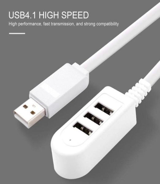 30cm120cm MINIUSB 3USB multifonction 3A Charger Convertisseur Ligne Extension Multiport Hub Hub Mini USB MINIUSB9200447