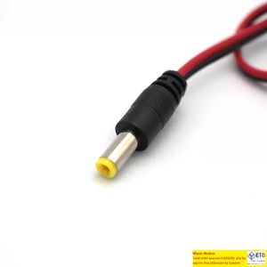 Conector macho de tipo plano de 30 cm, cable de CC led hembra, aleación de PlastiZinc, cobre