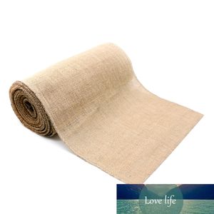 30cmx10m natuurlijke jute jute eettafel decor doek bruiloft decoratief