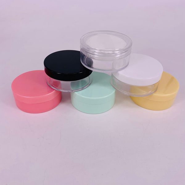 30G 30ML Plastic Lege Poederdons Case 50ml Make-Up Case Travel Kit Make Cosmetische Potten Containers met Zeef Bladerdeeg en Deksels
