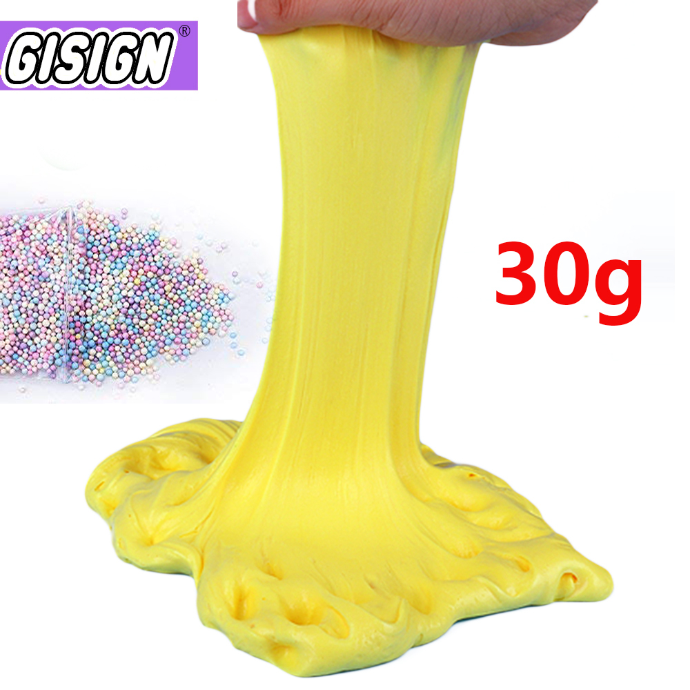 30 g de goma manual PlayDough Slime Floam Floam Charms Light Clay Polymer Clay Sand Smart Plasthine Toy Toy