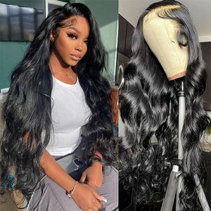 30inch Body Wave Lace Front Wig 13x4 13x6 HD Lace Frontal Wig 5x5 Lace Fermeure Wig Glueless Brésilien Brésilien Perruques pour les femmes