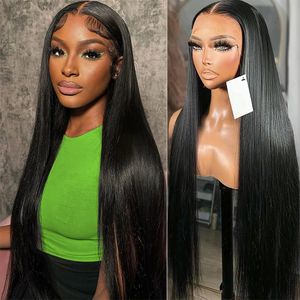 30Inch Bone Straight HD Transparant 13x6 Lace Front Menselijk Haar Pruiken Remy Raw Indian 13x4 kant Frontale Pruik voor Vrouwen Sluiting Pruik