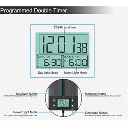 30inch Programme Timer Aquarium LED Full Spectrum Pish Taping Light Sunrise Sunset Moonlight For Plant Grow Aqua Fish Tref