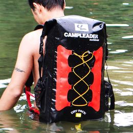 30L Kajak Drybag Bolsa Waterdichte Rugzak Buiten Rivier Ondoordringbare Roll Top Dry Bag voor Boot Sack Swim Dry Pack Backpackable J271U