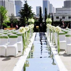 30 m per lot 1.2m breed bruiloft decoratie ceremonie centerpieces spiegel tapijt gangpad runner wit goud zilver beschikbaar