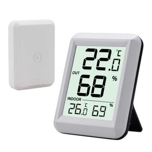 30 m draadloze digitale binnenshuis buiten thermometer hygrometer weerstation voor huizentemperatuur vochtigheid monitor meter