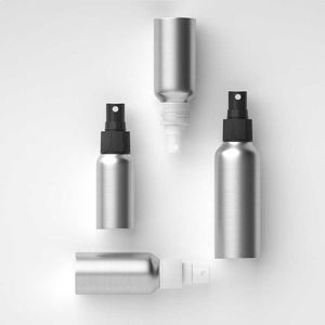 Bouteilles de pulvérisation en aluminium à brume Fine, 30ml, 100ml, 120ml, 250ml, vide, utilisées comme parfum, huile essentielle, eau, distributeur de cosmétiques