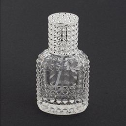 Botella de perfume de vidrio portátil de 1 oz de 1 oz con caja de parfum vacío con atomizador para CDVBK cosmético