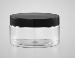 Pots en plastique transparents de 30ml, 40ml, 50ml, 60ml, 80ml, boîtes de rangement en plastique PET, bouteilles rondes avec couvercles en plastique et aluminium, 1628821