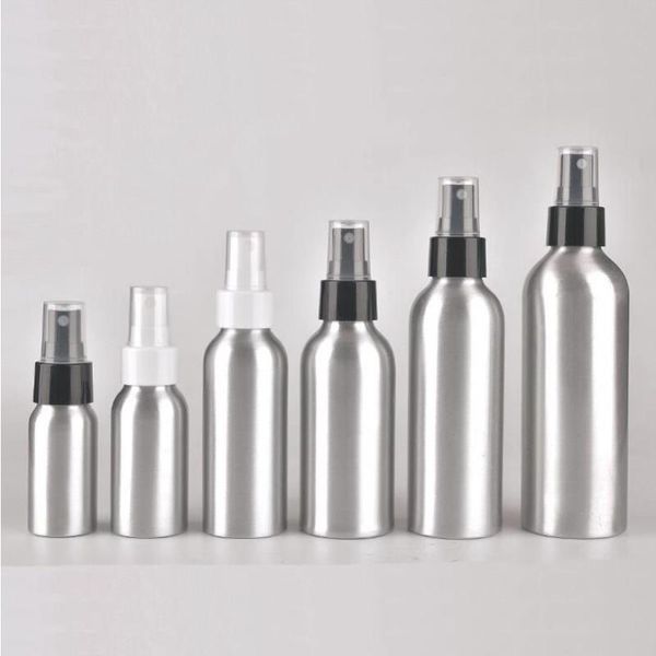 30ml / 50ml / 100ml / 120ml / 150ml Bouteilles de pulvérisation en aluminium portables Parfum Vide Pompe rechargeable Atomiseur Brume Bouteille de maquillage de voyage Lbjiq