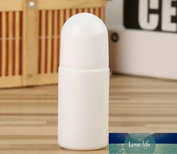 30ml 50ml 100ml Blanc En Plastique Roll On Bouteille Rechargeable Déodorant Bouteille Huile Essentielle Parfum Bouteilles DIY Personnel Cosmétique Conteneurs Qualité