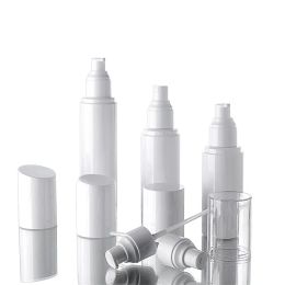 30 ml 50 ml 60 ml 100 ml bouteille d'eau vaporisateurs bouteille d'émulsion PET en plastique blanc pompe bouteille emballage expédition rapide sortie d'usine