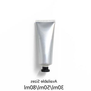 30 ml 50 ml 80 ml Argent Aluminium Plastique Composite Bouteille souple Cosmétique Soins de la peau Crème Squeeze Emballage Tube Lotion Conteneur Ifoae