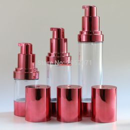 30ml 50ml Botella sin aire Bomba de vacío Loción Botellas recargables Belleza de calidad superior Envase cosmético líquido Venta al por mayor 100pcs / lotpls order