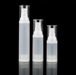 30 ml 50 ml doorzichtige matte fles lege cosmetische airless container draagbare hervulbare pomplotionflessen 15 ml voor reizen9033677