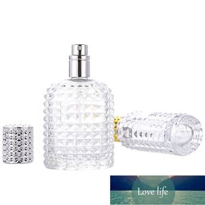 30 ml 50 ml clear grid glas lege fles ananas parfum fles draagbare reis dispenser geur cosmetica flessen aangepast v1 fabriek prijs expert ontwerp