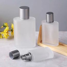 30ml 50ml High-grade Aluminum Pump Sprayer Glass Perfume Atomizer Bottle Travel Empty Cosmetics Container