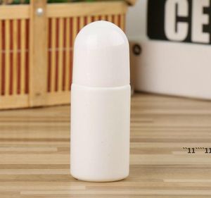 30 ml 50 ml Rouleau en plastique blanc sur bouteille rechargeable Bouteille déodorante Bouteille d'huile essentielle Perfume DIY CONTACERS COSMÉTIQUES PERSONNELS RRA13385