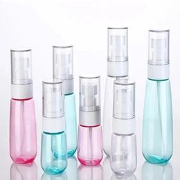 30ml 60ml 100ml Botellas de spray de niebla de plástico vacías Envase de embalaje de cosméticos Botella de bomba de loción recargable de viaje