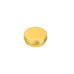 Recipientes redondos de aluminio para almacenamiento de lata de bálsamo labial, 30ml/60ml, con tapón de rosca para bálsamo labial, cosméticos, velas o té LX2973