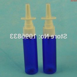 Botella de spray azul de 30 ml, hombro liso, 30 cc oral, botella nasal médica, botella de plástico, 100 piezas / cantidad de lote Pmxnn
