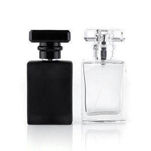 30 ml Clear Black Draagbare Glazen Parfum Spray Flessen Lege Cosmetische Containers Met Verstuiver LX6402 Ccwha