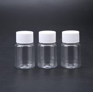 30 ml doorzichtige plastic fles kleine verpakkingsflessen fles met schroefdop SN237