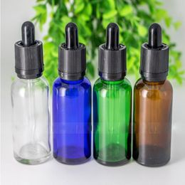 30 ml kleurrijke glazen druppelaar flessen met kindvrije sabotage deksels en drop tip voor 30 ml olie eliquid npguw