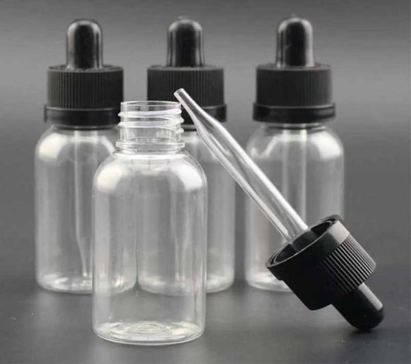 Bouteilles compte-gouttes en plastique pour jus d'animaux électroniques de 30 ml avec bouchon de sécurité à l'épreuve des enfants et flacons compte-gouttes en verre pour E c6234530