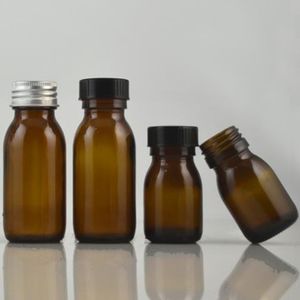 30 ml bouteilles en verre vides Mini petits flacons d'huile essentielle couleur ambre bouteilles d'emballage liquide expédition rapide F1071