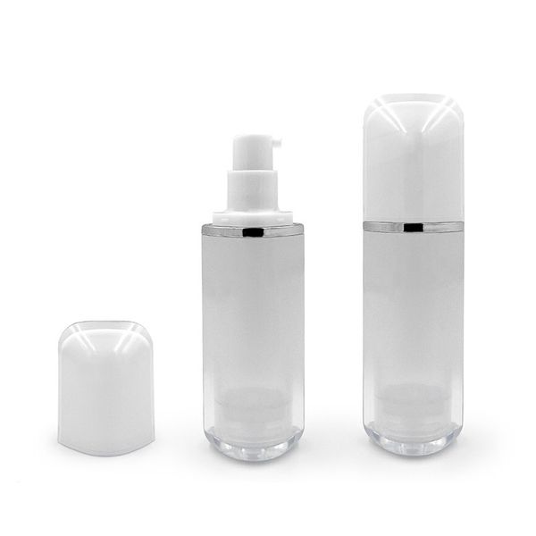 Bouteilles de sérum rechargeables vides de 30ml, avec pompe à vide, sous-embouteillage de Lotion en plastique avec bouteille sans air pour crème F3817