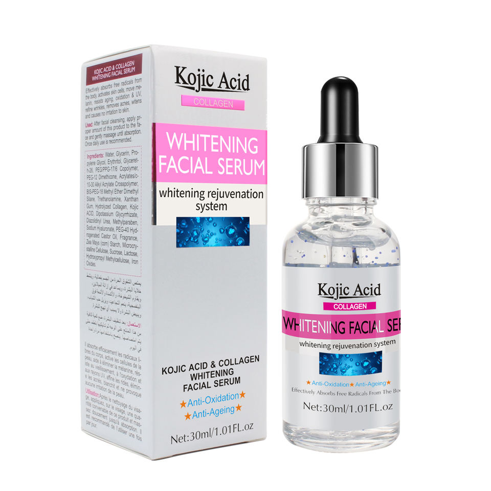 Set per la cura della pelle del viso da 30 ml Ag Konti Invecchiamento schiarente idratante siero per il viso sbiancante al collagene con acido schiarente