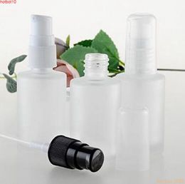 Bouteille en verre dépoli de 30 ml avec couvercle de pompe à pression, lotion eglass vide, emballage cosmétique 1 once #21312goods