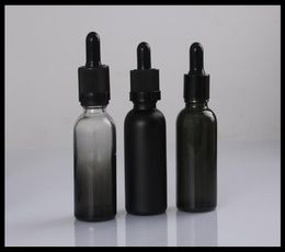 30 ml en verre en bouteille en bouteille en bouteille noire matelle noire pour les extraits à base de plantes Bouteilles en verre Couchage de mamelon en caoutchouc 100pieceslot2654835